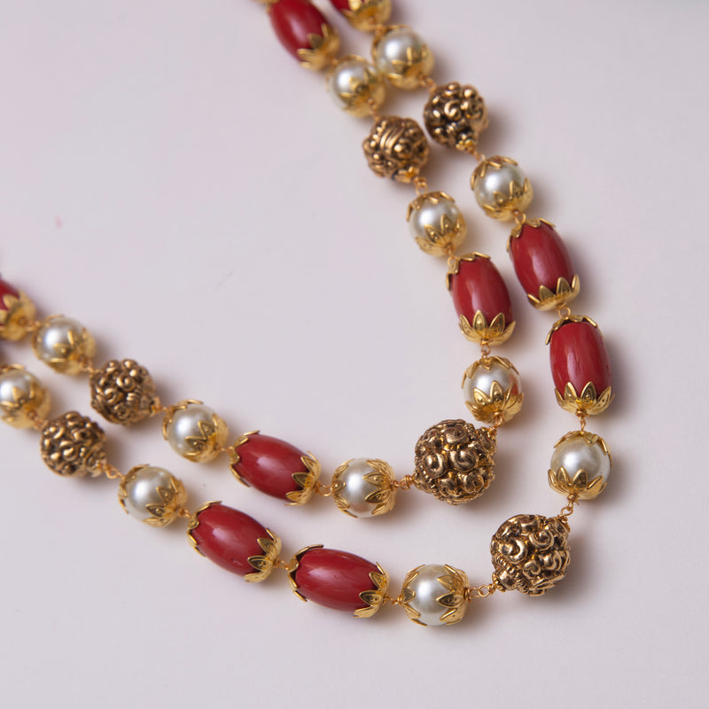 Crunchy Fashion Bollywood Traditional Indian Wedding Gold-Plated Dark Green  Beads Choker Necklace & Earring Set for women/girls - Walmart.com